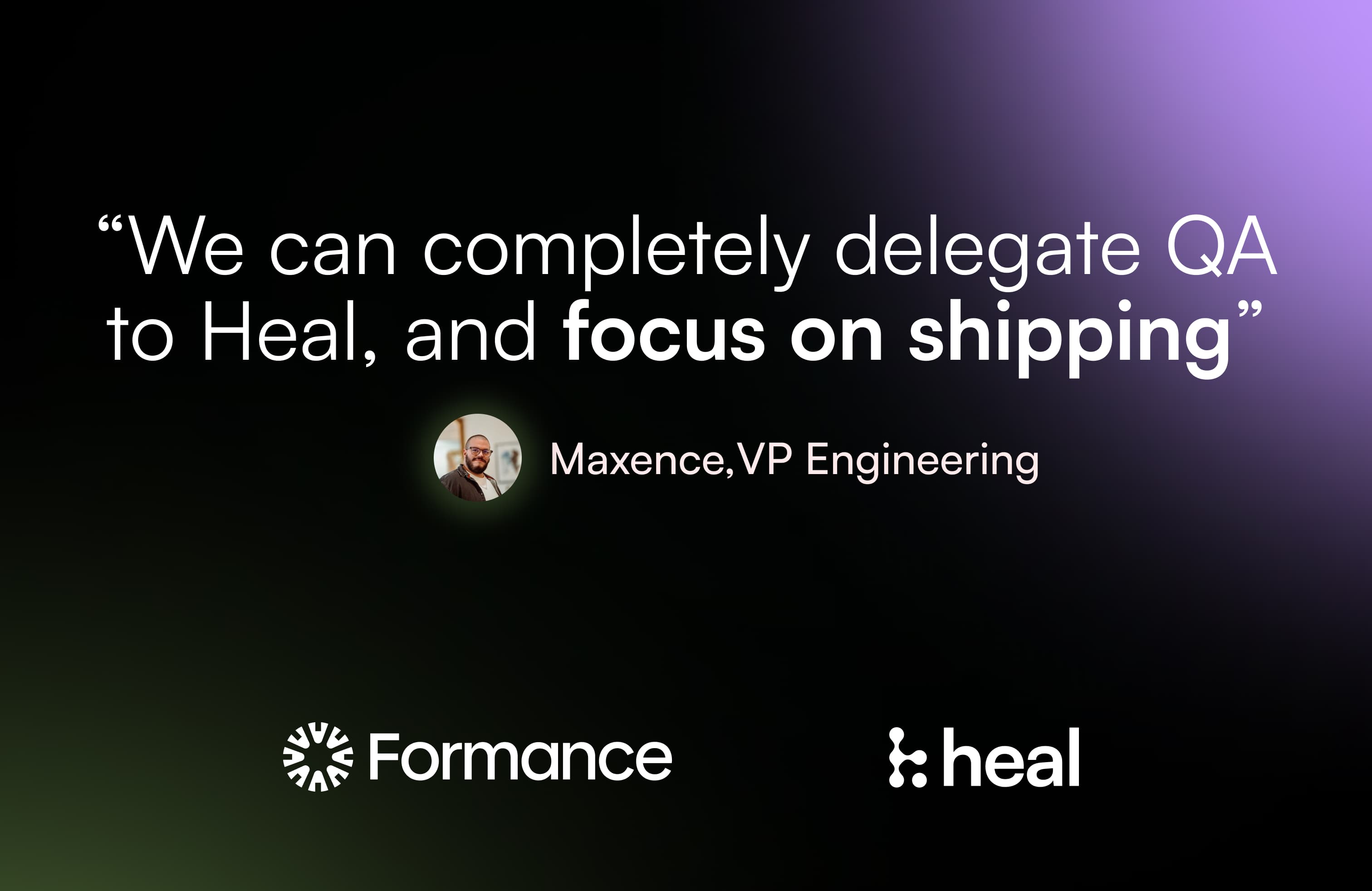 Heal partners with Formance to automate end-to-end testing with AI